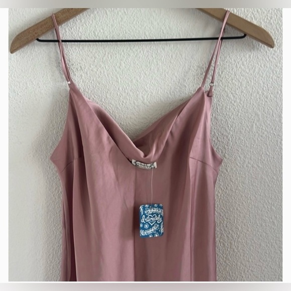 Nwot Free People revolve Smoke and Mirrors Maxi dress boho formal cocktail slip - Picture 5 of 9